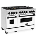 ZLINE Autograph Edition 48 in. 6.0 cu. ft. Legacy Dual Fuel Range with 7 Burner Gas Cooktop and 2 Electric Ovens