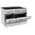 ZLINE 48 in. 6.0 cu. ft. Range with Natural Gas Stove and Natural Gas Oven in Stainless Steel, Open Box-Great Condition
