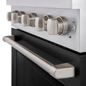 ZLINE 30 in. 4.2 cu. ft. Paramount Dual Fuel Range with 4 Burner DuoPro™ Cooktop and Electric Convection Oven with Black Matte Door (PSDR-BLM-30)