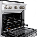 ZLINE 30 in. 4.2 cu. ft. Paramount Dual Fuel Range with 4 Burner DuoPro™ Cooktop and Electric Convection Oven in Stainless Steel, Open Box-Great Condition