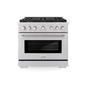 ZLINE 36 in. 5.2 cu. ft. Paramount Dual Fuel Range with 6 Burner DuoPro™ Cooktop and Electric Convection Oven in Stainless Steel, Open Box-Great Condition