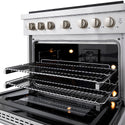 ZLINE 36 in. 5.2 cu. ft. Paramount Dual Fuel Range with 6 Burner DuoPro™ Cooktop and Electric Convection Oven in Stainless Steel, Open Box-Good Condition