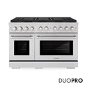 ZLINE 48 in. 6.7 cu. ft. Paramount Dual Fuel Range with 8 Burner DuoPro™ Cooktop and Dual Ovens in Stainless Steel, Open Box-Good Condition