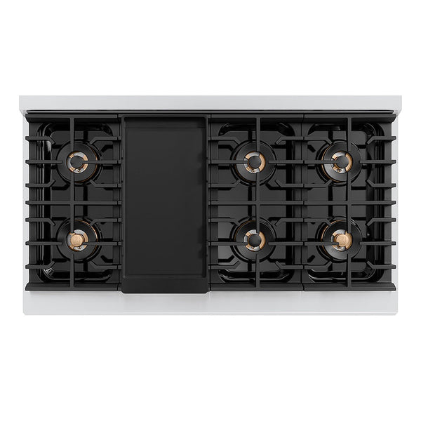 ZLINE 48 in. 6.7 cu. ft. Paramount Dual Fuel Range with 8 Burner DuoPro™ Cooktop and Dual Ovens in Stainless Steel, Open Box-Good Condition