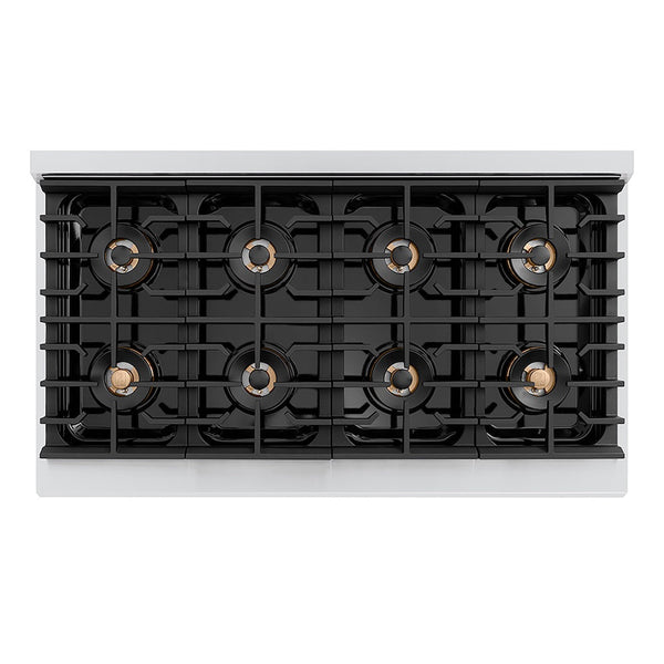 ZLINE 48 in. 6.7 cu. ft. Paramount Dual Fuel Range with 8 Burner DuoPro™ Cooktop and Dual Ovens in Stainless Steel, Open Box-Good Condition