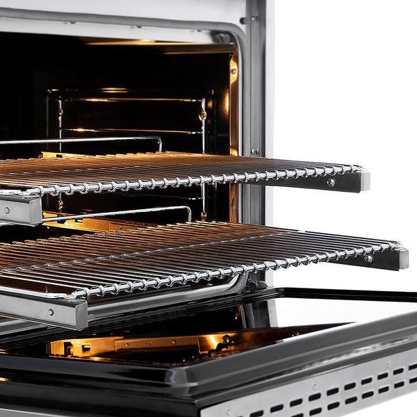 ZLINE Autograph Edition 36 in. 5.2 cu. ft. Paramount Dual Fuel Range with 6 Burner DuoPro™ Cooktop and Electric Convection Oven in Stainless Steel and Polished Gold Accents, Open Box-Great Condition