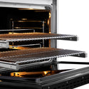 ZLINE Autograph Edition 36 in. 5.2 cu. ft. Paramount Dual Fuel Range with 6 Burner DuoPro™ Cooktop and Electric Convection Oven with Black Matte Door and Champagne Bronze Accents, Open Box-Great Condition