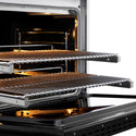 ZLINE Autograph Edition 36 in. 5.2 cu. ft. Paramount Dual Fuel Range with 6 Burner DuoPro™ Cooktop and Electric Convection Oven with Black Matte Door and Polished Gold Accents (PSDRZ-BLM-36-G)