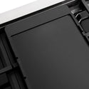 ZLINE Autograph Edition 48 in. 6.7 cu. ft. Paramount Dual Fuel Range with 8 Burner DuoPro™ Cooktop and Dual Ovens in Stainless Steel with Champagne Bronze Helix Handles and Accents (PSDRZ-48-KCB)