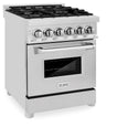 ZLINE 24 in. 2.8 cu. ft. Legacy Dual Fuel Range with 4 Burner Gas Cooktop and Electric Convection Oven