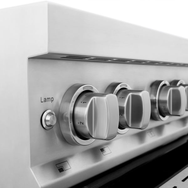 ZLINE 30 in. 4.0 cu. ft. Legacy Induction Range with 4 Element Cooktop and Electric Oven in Satin Stainless Steel, Open Box-Great Condition