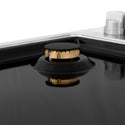 ZLINE 30" Gas Cooktop with 4 Gas Brass Burners and Black Porcelain Top (RC-BR-30-PBT)