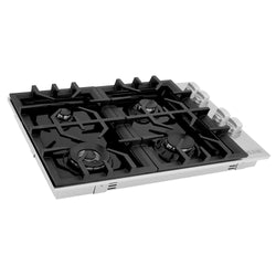 ZLINE 30 in. Gas Cooktop with 4 Burners and Black Porcelain Top, Open Box-Great Condition