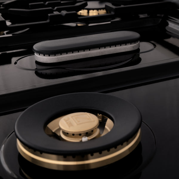 ZLINE 48 in. Legacy Gas Rangetop with 6 Brass Burners and Porcelain Cooktop in Stainless Steel (RT-BR-48)