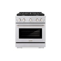 ZLINE 30 in. 4.2 cu. ft. Paramount Dual Fuel Range with 4 Burner Gas Cooktop and Electric Convection Oven in Stainless Steel, Open Box-Great Condition