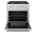 ZLINE 30 in. 4.2 cu. ft. Paramount Dual Fuel Range with 4 Burner Gas Cooktop and Electric Convection Oven in Stainless Steel, Open Box-Good Condition