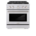 ZLINE 30 in. 4.2 cu. ft. Paramount Dual Fuel Range with 4 Burner Gas Cooktop and Electric Convection Oven in Stainless Steel, Open Box-Good Condition