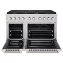 ZLINE 48 in. 6.7 cu. ft. Paramount Double Oven Dual Fuel Range with 8 Burner Gas Cooktop in Stainless Steel, Open Box-Good Condition