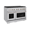 ZLINE 48 in. 6.7 cu. ft. Paramount Double Oven Dual Fuel Range with 8 Burner Gas Cooktop in Stainless Steel, Open Box-Great Condition