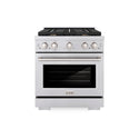 ZLINE 30 in. 4.2 cu. ft. Paramount Gas Range with Convection Gas Oven in Stainless Steel with 4 Brass Burners (SGR-BR-30)