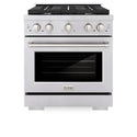 ZLINE 30 in. 4.2 cu. ft. Paramount Gas Range with 4 Burner Cooktop and Convection Gas Oven in Stainless Steel, Open Box-Good Condition