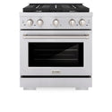 ZLINE 30 in. 4.2 cu. ft. Paramount Gas Range with 4 Burner Cooktop and Convection Gas Oven in Stainless Steel, Open Box-Great Condition
