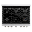ZLINE 36 in. 5.2 cu. ft. Paramount Gas Range with 6 Burner Cooktop and Convection Gas Oven in Stainless Steel, Open Box-Great Condition