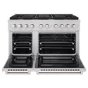 ZLINE 48 in. 6.7 cu. ft. Paramount Double Oven Gas Range with 8 Burner Cooktop in Stainless Steel, Open Box-Good Condition