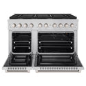 ZLINE 48 in. 6.7 cu. ft. Paramount Double Oven Gas Range with 8 Burner Cooktop in Stainless Steel, Open Box-Great Condition