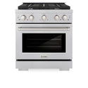 ZLINE 30 in. 4.2 cu. ft. 4 Burner Gas Range with Convection Gas Oven in DuraSnow® Stainless Steel (SGRS-30)