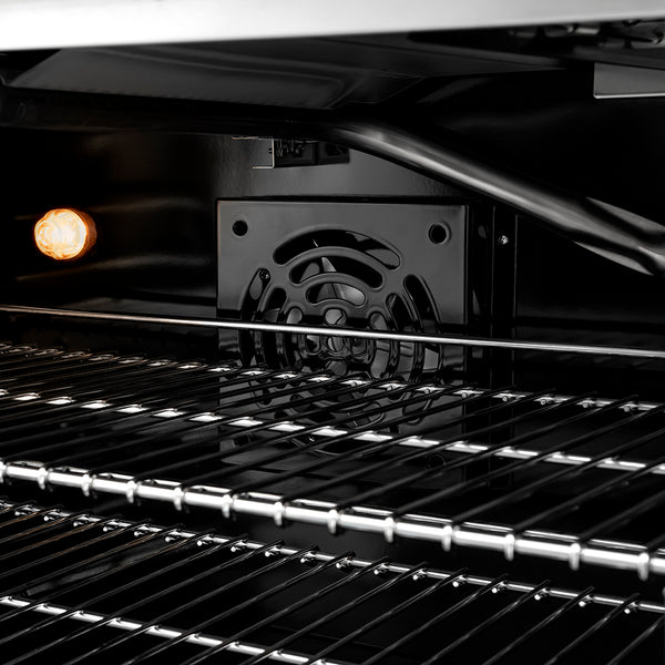 ZLINE 36 in. 5.2 cu. ft. Paramount Gas Range with 6 Burner DuoPro™ Cooktop and Convection Gas Oven with White Matte Door (PSGR-WM-36)
