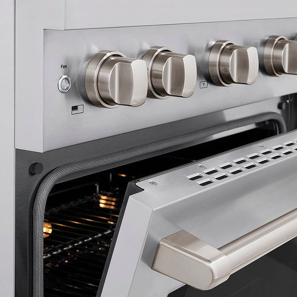 ZLINE 30 in. 4.2 cu. ft. Paramount Gas Range with 4 Burner DuoPro™ Cooktop and Convection Gas Oven in Stainless Steel, Open Box-Great Condition