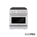 ZLINE 30 in. 4.2 cu. ft. Paramount Gas Range with 4 Burner DuoPro™ Cooktop and Convection Gas Oven in Stainless Steel, Open Box-Good Condition