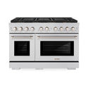 ZLINE 48 in. 6.7 cu. ft. Paramount Gas Range with 8 Burner DuoPro™ Cooktop and Dual Ovens in Stainless Steel, Open Box-Good Condition