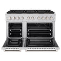 ZLINE 48 in. 6.7 cu. ft. Paramount Gas Range with 8 Burner DuoPro™ Cooktop and Dual Ovens in Stainless Steel, Open Box-Great Condition