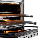 ZLINE Autograph Edition 36 in. 5.2 cu. ft. Paramount Gas Range with 6 Burner DuoPro™ Cooktop and Convection Gas Oven in Stainless Steel with Polished Nickel Helix Handle and Accents (PSGRZ-36-KPN)