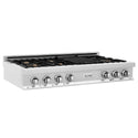 ZLINE 48 in. Legacy Gas Rangetop with 6 Brass Burners and Porcelain Cooktop in Stainless Steel (RT-BR-48)