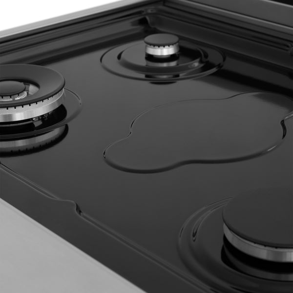 ZLINE 30 in. Porcelain Gas Stovetop with 4 Gas Burners (RT30) Available with Brass Burners