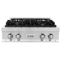 ZLINE 30 in. Legacy Gas Rangetop with 4 Burners and Porcelain Cooktop in Stainless Steel, Open Box-Great Condition