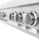 ZLINE 48 in. Legacy Gas Rangetop with 7 Burners and Porcelain Cooktop in Stainless Steel, Open Box-Good Condition