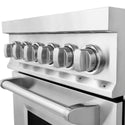 ZLINE 24 in. 2.8 cu. ft. Legacy Induction Range with 4 Element Cooktop and Electric Convection Oven in Stainless Steel, Open Box-Great Condition