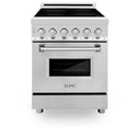 ZLINE 24 in. 2.8 cu. ft. Legacy Induction Range with 4 Element Cooktop and Electric Convection Oven in Stainless Steel, Open Box-Great Condition