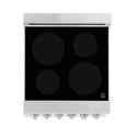ZLINE 24 in. 2.8 cu. ft. Legacy Induction Range with 4 Element Cooktop and Electric Convection Oven in Stainless Steel, Open Box-Great Condition