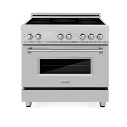 ZLINE 36 in. 4.6 cu. ft. Legacy Induction Range with 5 Element Cooktop and Electric Oven