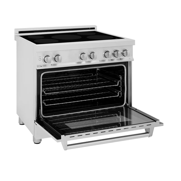 ZLINE 36" 4.6 cu. ft. Induction Range with a 5 Element Stove and Electric Oven in Stainless Steel (RAIND-36)