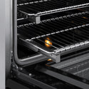 ZLINE 24 in. 3.2 cu. ft. Paramount Induction Range with 3 Element Cooktop and Electric Convection Oven in Stainless Steel with Black Matte Door (SINR-BLM-24)