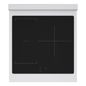 ZLINE 24 in. 3.2 cu. ft. Paramount Induction Range with 3 Element Cooktop and Electric Convection Oven in Stainless Steel with Black Matte Door (SINR-BLM-24)