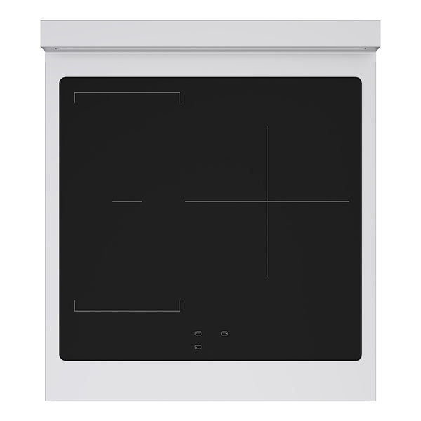 ZLINE 24 in. 3.2 cu. ft. Paramount Induction Range with 3 Element Cooktop and Electric Convection Oven in Stainless Steel with Black Matte Door (SINR-BLM-24)