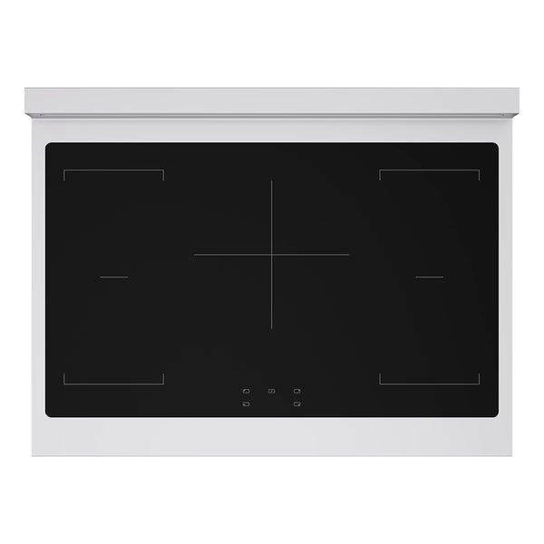 ZLINE 36 in. 5.2 cu. ft. Paramount Induction Range with 5 Element Cooktop and Electric Convection Oven in Stainless Steel with White Matte Door (SINR-WM-36)