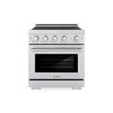 ZLINE 30 in. 4.2 cu. ft. Paramount Induction Range with 4 Element Cooktop and Electric Convection Oven in Stainless Steel, Open Box-Great Condition